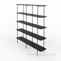 Double wide 5 shelves bookcase